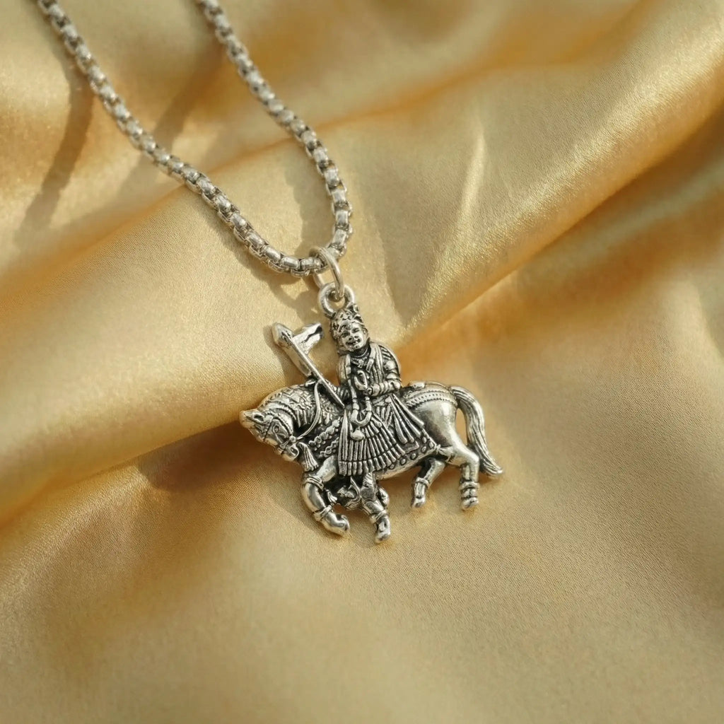 Ramapir Ramadhani Silver Plated Pendant Necklace - Anti Tarnish